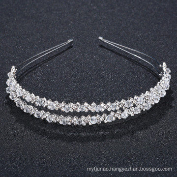 Double Layer Rhinestone Wedding Bride Hairband Luxury Hair Accessories Sweet Headband for Women Girl Feast Photo Studio Birthday